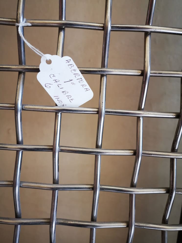 Malla de acero inoxidable calibre 6